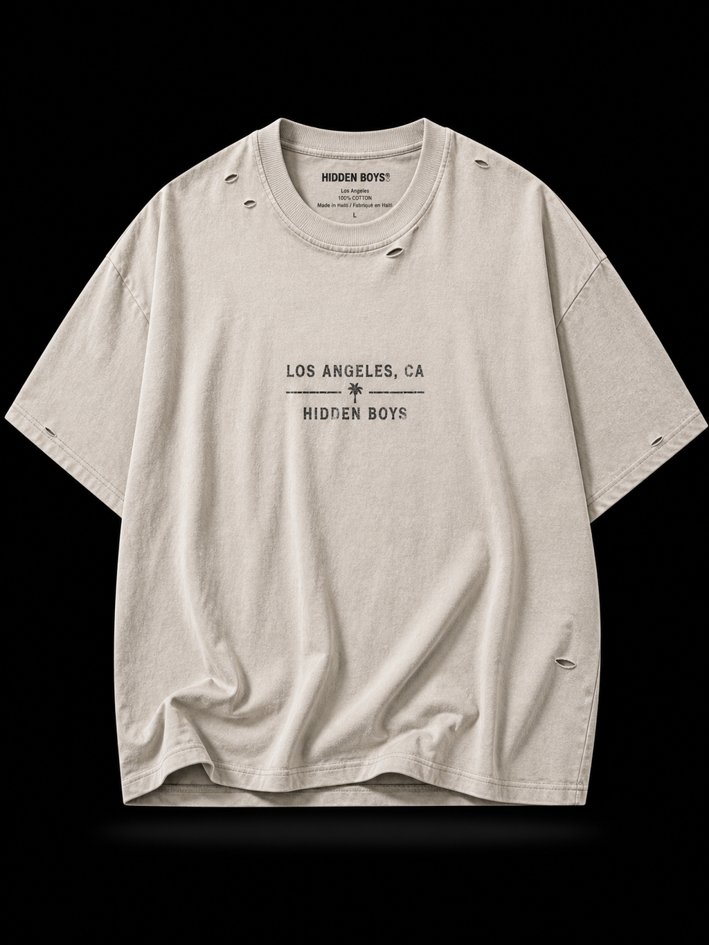 HB “Pale Khaki” Cross Word Tee-Shirt