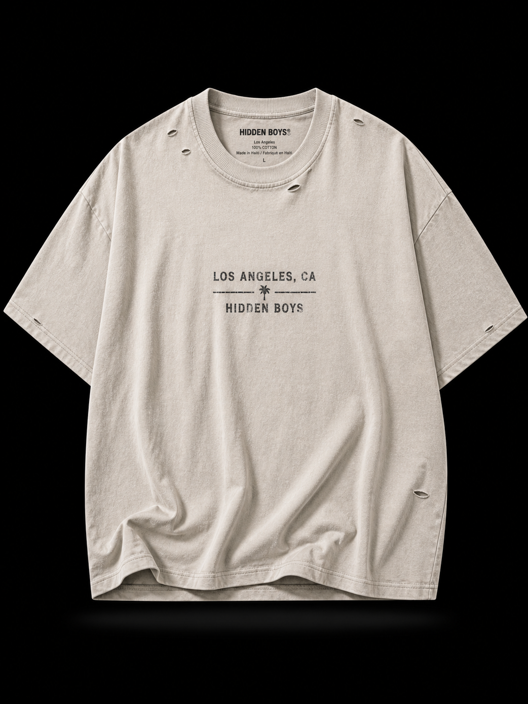 HB “Pale Khaki” Cross Word Tee-Shirt