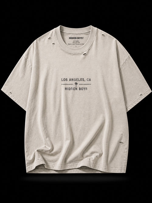 HB “Pale Khaki” Cross Word Tee-Shirt